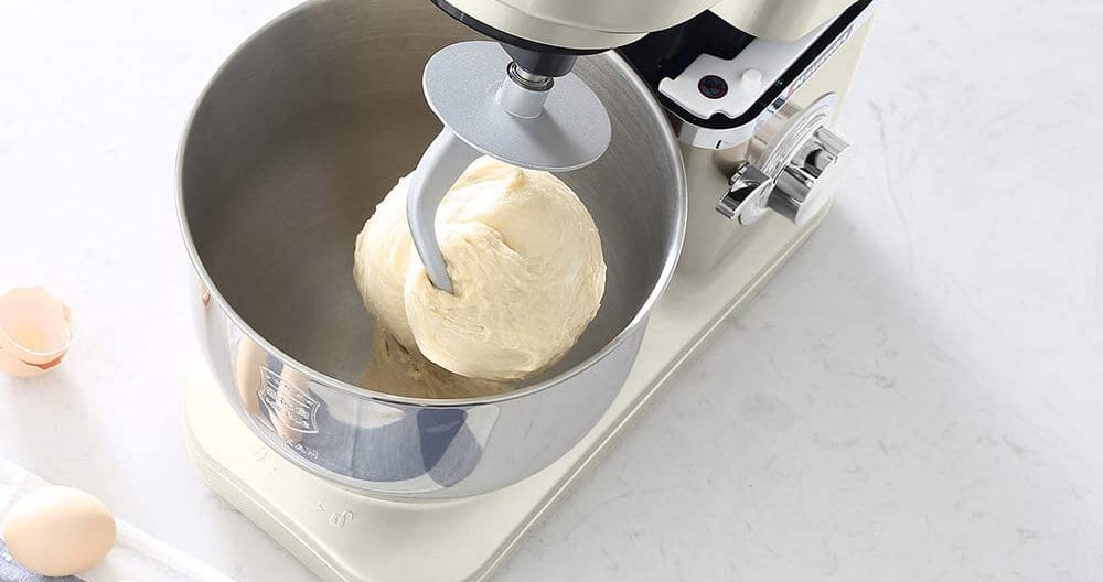 machine à pâtes lidl + préparation de la pâte au robot pâtissier de cuisine  HAUSWIRT HM740 