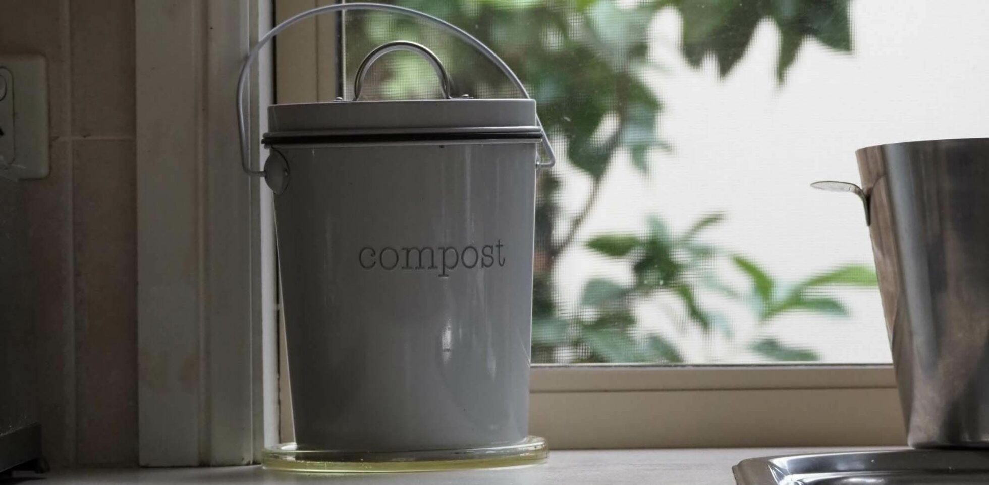 RED FACTOR Premium Seau Compost Inodore en Acier Inoxydable pour